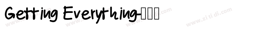 Getting Everything字体转换